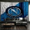 SSC Napoli Custom Name Wall Tapestry Aesthetic Wall Hanging Printed Fabric Blanket Decorative Tapestries for Bedroom Living Room Home Decor