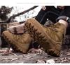 Men's Black Anti-slip Wear-resistant Tactical Hiking and Camping Boots