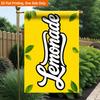 2D Flat, 2D Flat Printing Garden Flag 1pc, Lemonade Text Design Durable Single-Sided Print Yard Flag, Garden & Home Holiday Decoration, 29.97x44.96 Cm