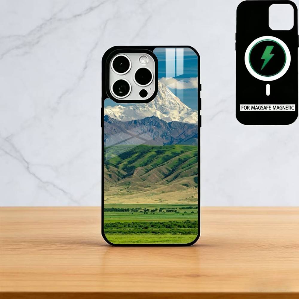 Landscape Phone Case For iPhone17,16,15,14,13,12,11 Plus,Pro Magnetic with Magsafe Wireless Charging