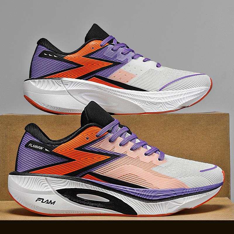 Fashion Spring and Autumn New Outdoor Sports Leisure Running Men's Shoes Breathable Non slip Shoes Travel Lightweight Thick soled Shoes