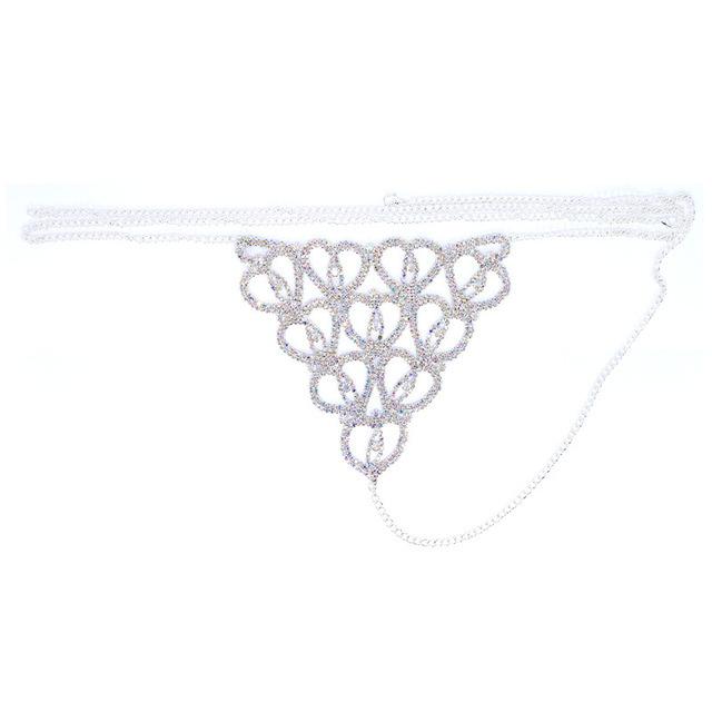 Accessories Rhinestone Claw Chain Body Chain Heart-Shaped Sexy Bikini Diamond Panties Body Chain Direct