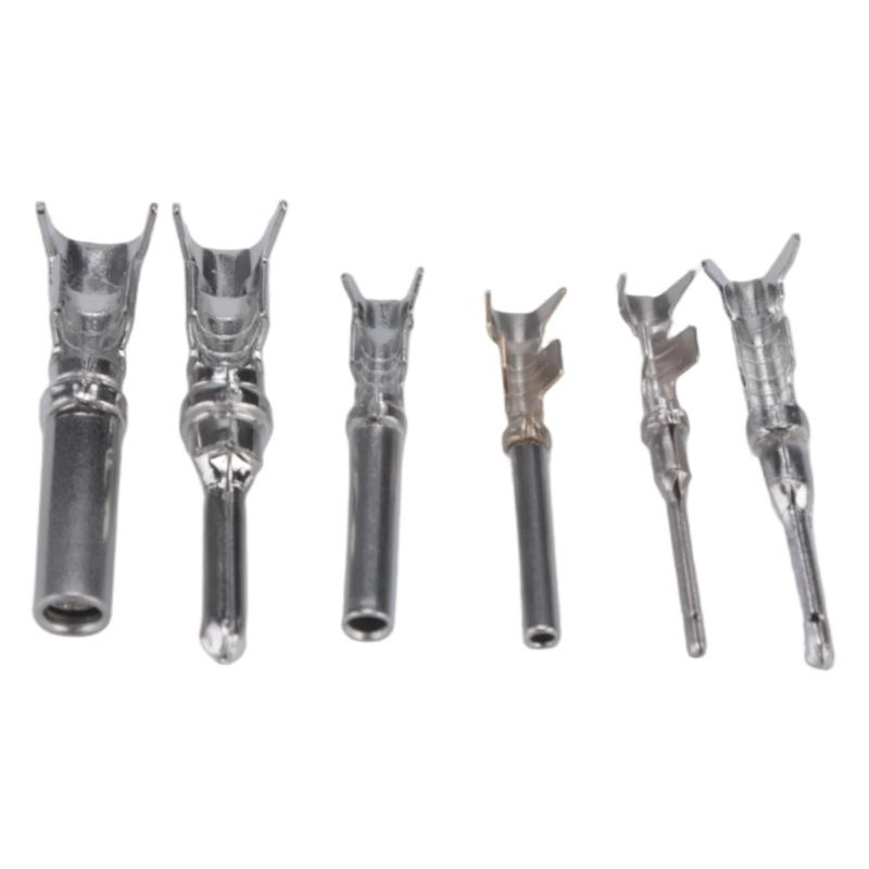 Metal Automotive Connector Terminals Assortment, 180-Piece Male and Female Assortment for Vehicle Circuit Repair, Wiring Work, and Routine Maintenance