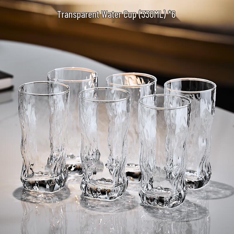 

Haofeng Tree Pattern Glass Drinking Tumblers - Set of 6