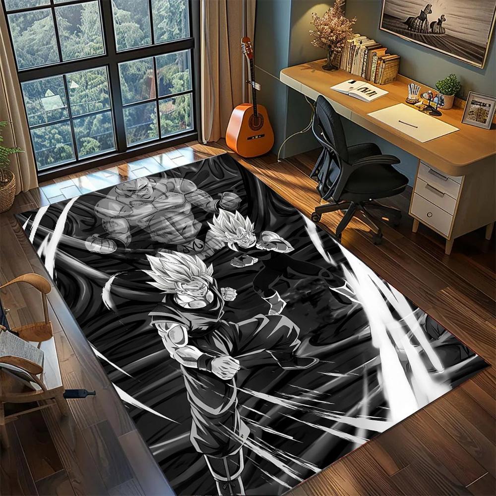 

Dragon Ball!Rug Carpet Large Area Rug Non Slip Washable Floor Mat Gamer Room Bedroom Home Decor 60x90cm