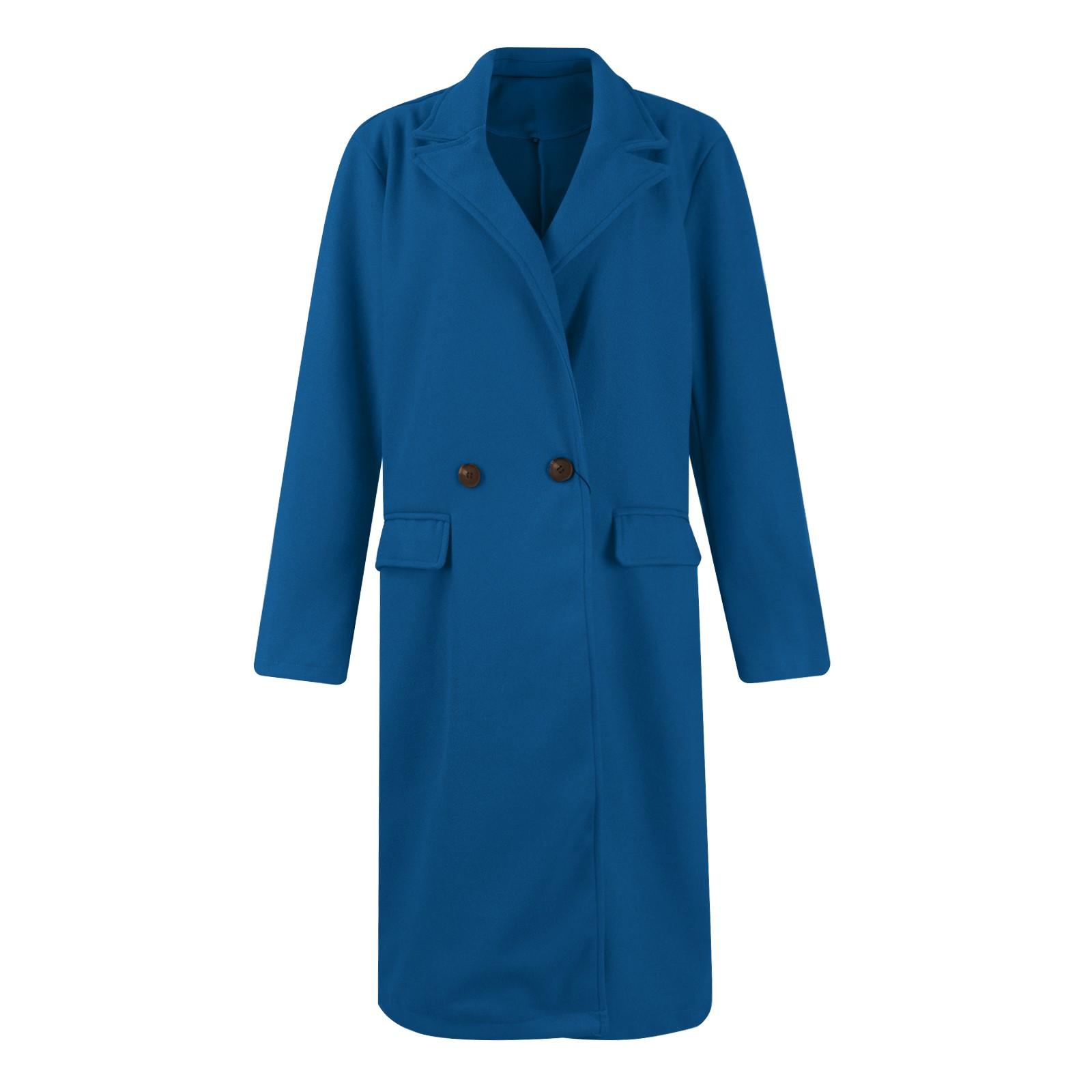 Женское длинное шерстяное пальто-кардиган L — фото 3