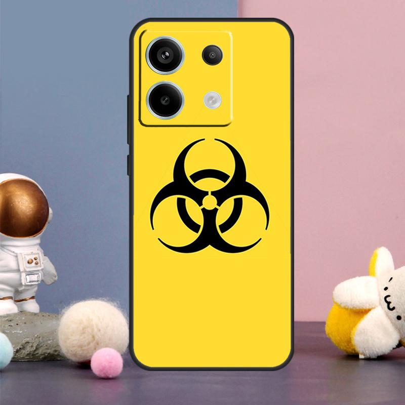 Biohazard Symbol Logo Case For Xiaomi Redmi Note 14 9 10 11 12 13 15 Pro Plus Redmi 15 15C 14C 10C 12C 13C Cover