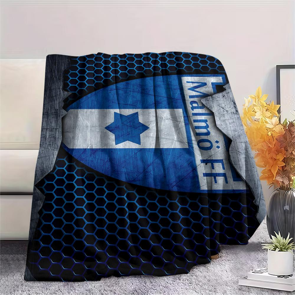 FootBall Club LOGO Print Flannel Blanket,High quality Comfortable for All Seasons,Home Decor,Warmth and Comfort,Perfect for Christmas Gifts