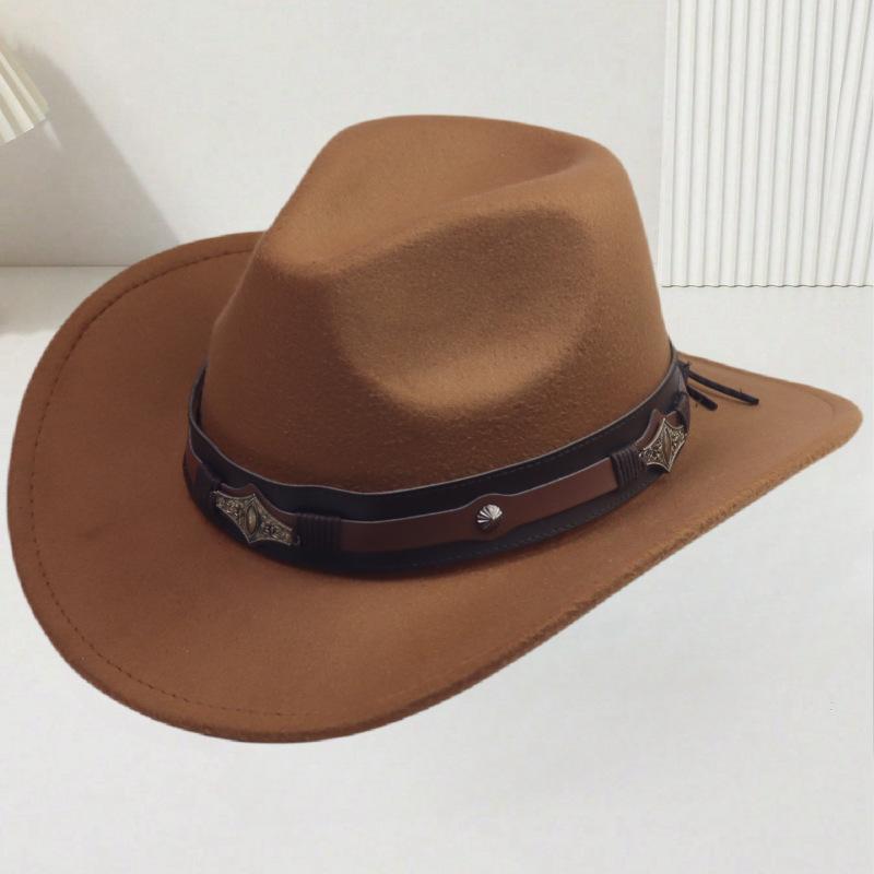 Tibetan western cowboy top hat new ethnic style hot sale men's and women's casual top hat party jazz hat