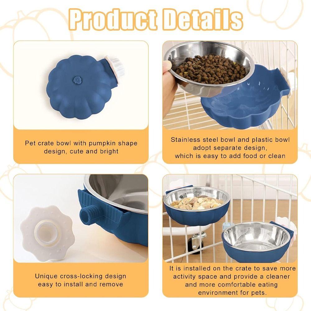 Movable Lifting Pet Hanging Food Bowl Pet Bowl  for Rabbit Hamster Bird Cat Pet Feeding Supplies