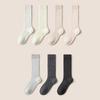 1 Pair Women Winter Socks Thickened Plush Knee Length Long-tube High Elasticity Wrapping Anti-slip Floor Socks Comfort Warmth Sleeping Stockings