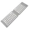 Bluetooth Foldable Keyboard Low Noise Lightweight Stylish Portable Wireless Keyboard for Travel Outdoor White