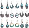 1 Pair Earrings Vintage Drop Fashionable Long Bohemian Earrings Set Boho Jewelry For Travel