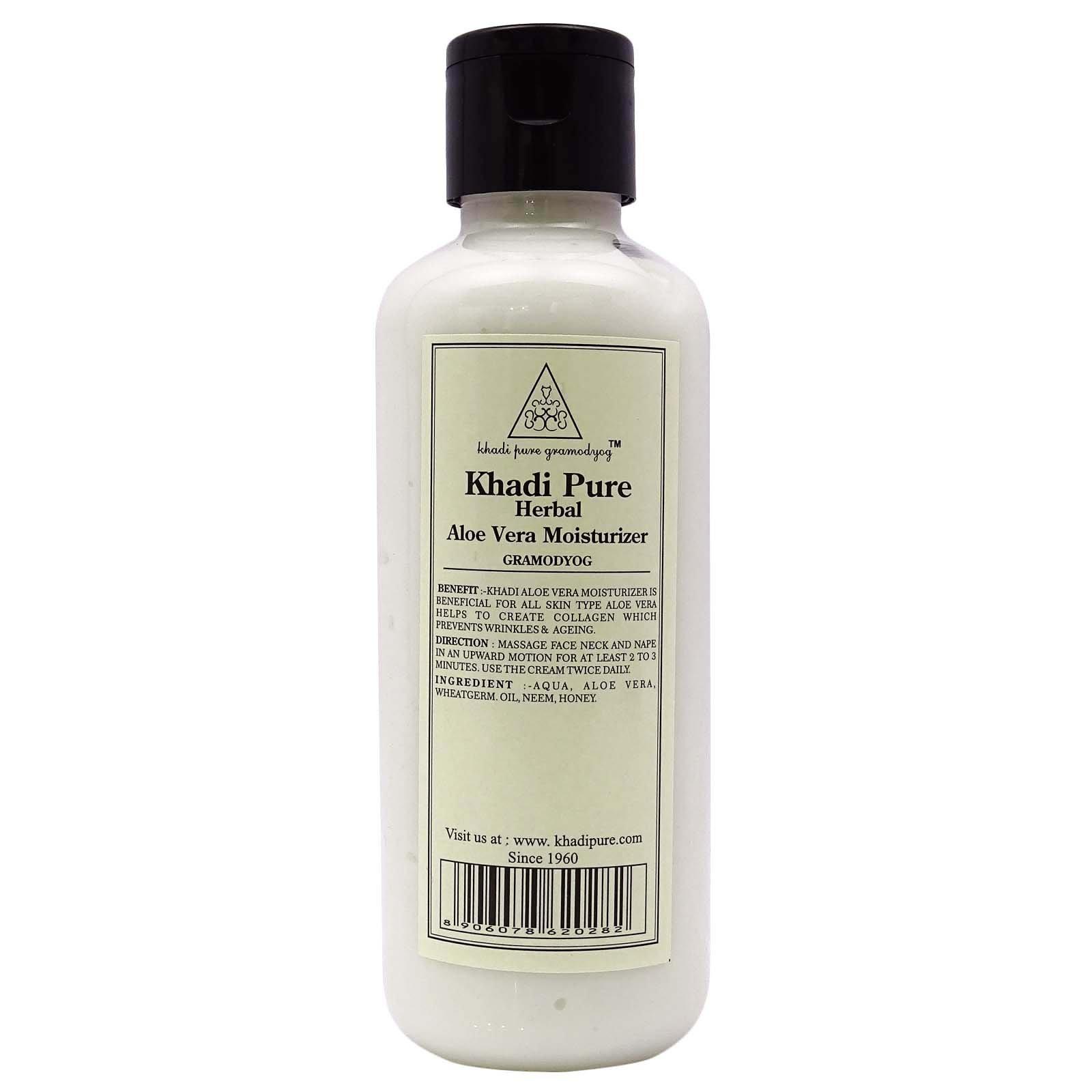 Khadi Pure Gramodyog Herbal Aloevera Moisturizer, 210Ml