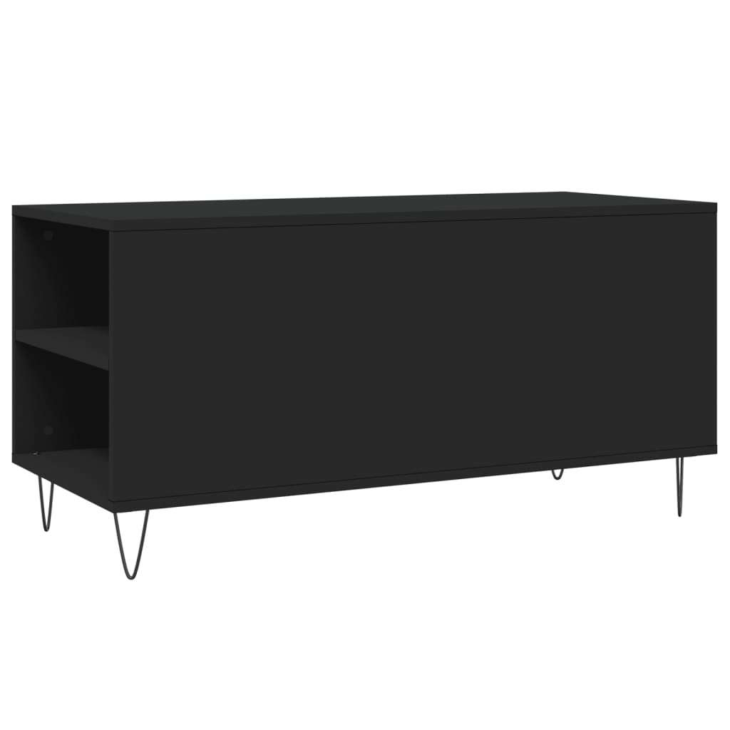Coffee Table, Black, 102x44.5x50 Cm, Wood-based Material