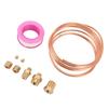 9Pcs Durable Metal Material Oil Pressure Gauge Tubing  Instrument Pipeline Installation