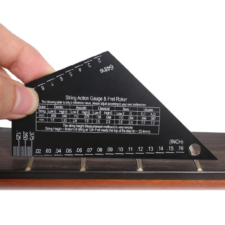 High Precise Guitar Luthier Tool Ruler String Action Gauge String Height Ruler