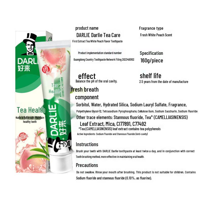 Darlie Tea Fresh White Peach Toothpaste