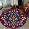 Bohemian Mandala Round Bedroom Bedside Carpet Hanging Basket Computer Chair Floor Mat Meditation Yoga Mat decoracion
