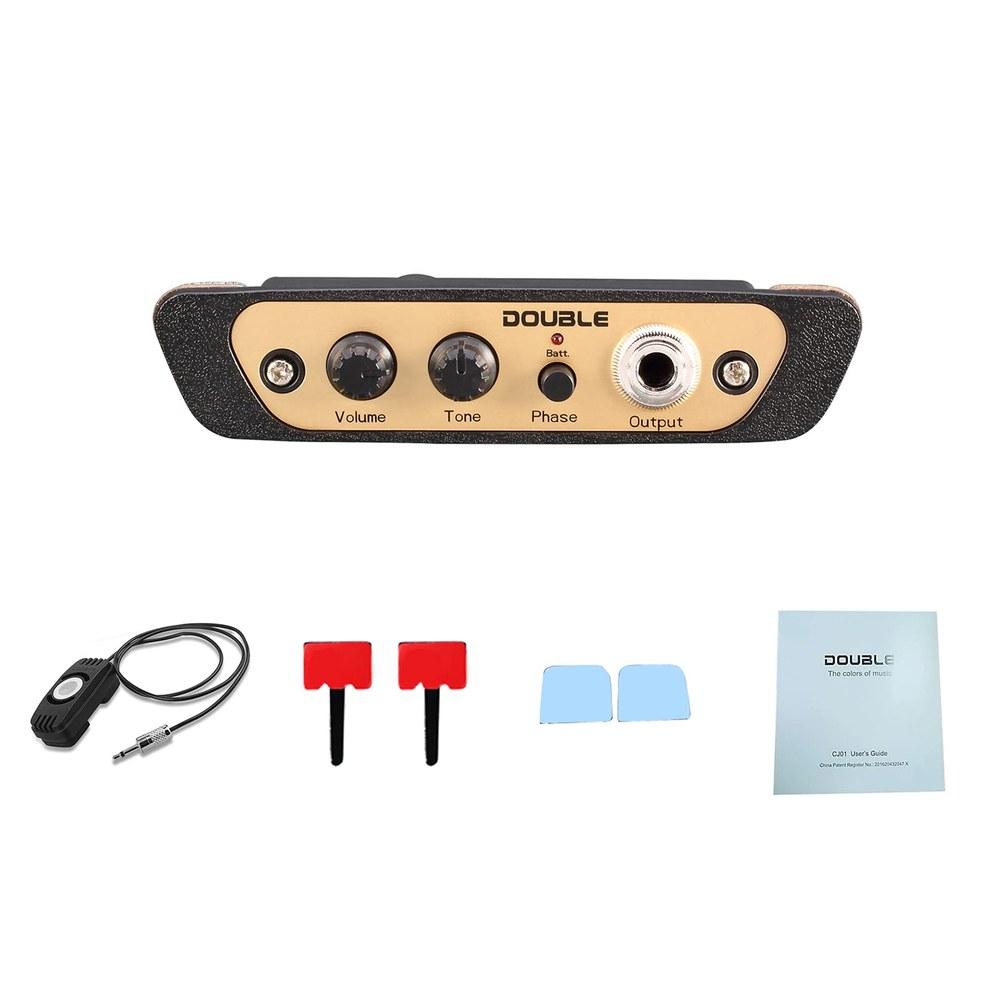 QWAX Cajón Box Drum Preamp Pickup Microphone with 1/4 Inch Jack