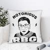 Ruth Bader Ginsburg Pillowcase Polyester Cushion Cover Decoration RBG Throw Pillow Case Cover Home Zippered Xcm