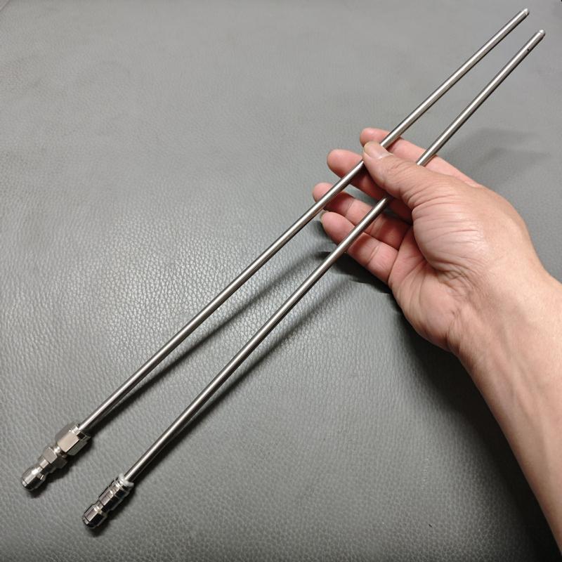 1Pc Stainless Steel High Pressure Cleaning Needle Nozzle 1/4" Quick Connect For Deep Cleaning Ac Water Heater Cleaning