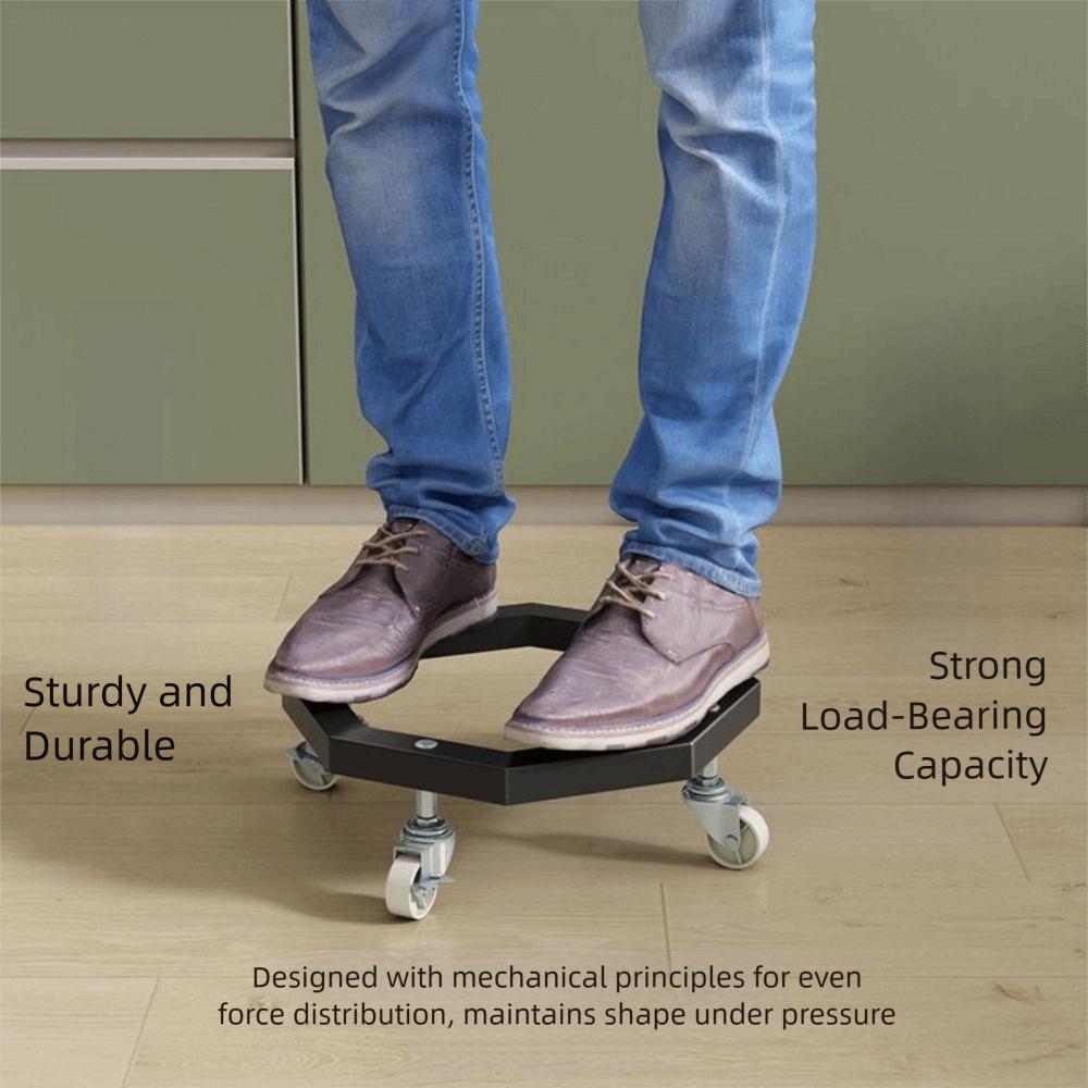 Movable Mobile Propane Tray Brake Cylinder Holder Safe Fixed Tank Roller Stand  Kitchen