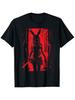 Man Terror Rabbit Mask Design T-shirt Punk Men and Women Goth Fashion Small Fashion Black Top Trendy Harajuku Street Clothing