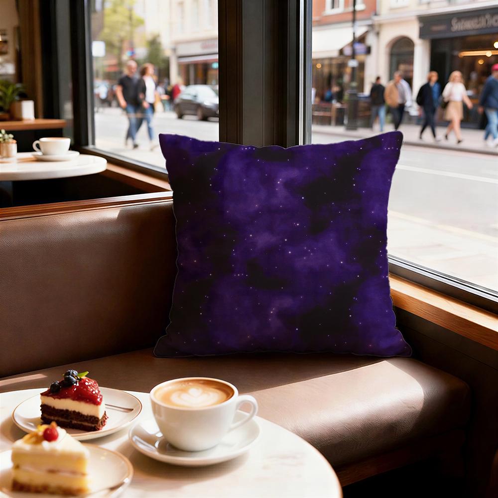 Starry Sky Texture Cushion Cover Set of Decorative Short Plush Pillow Covers for Sofa Soft Cushion Case X Cm