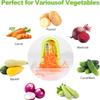 Vegetable Spiralizer Vegetable Cutter Spaghetti 5 In 1 Manual Spiral Slicer Julienne Spaghetti Zucchini Tool Zucchini Spaghetti Tool for Vegetables