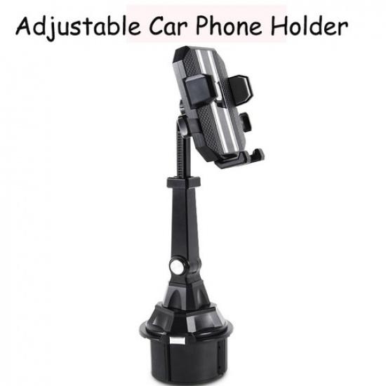 Black Adjustable Mobile Phone Mount Cup Holder Accessory Fit for Car Accessories