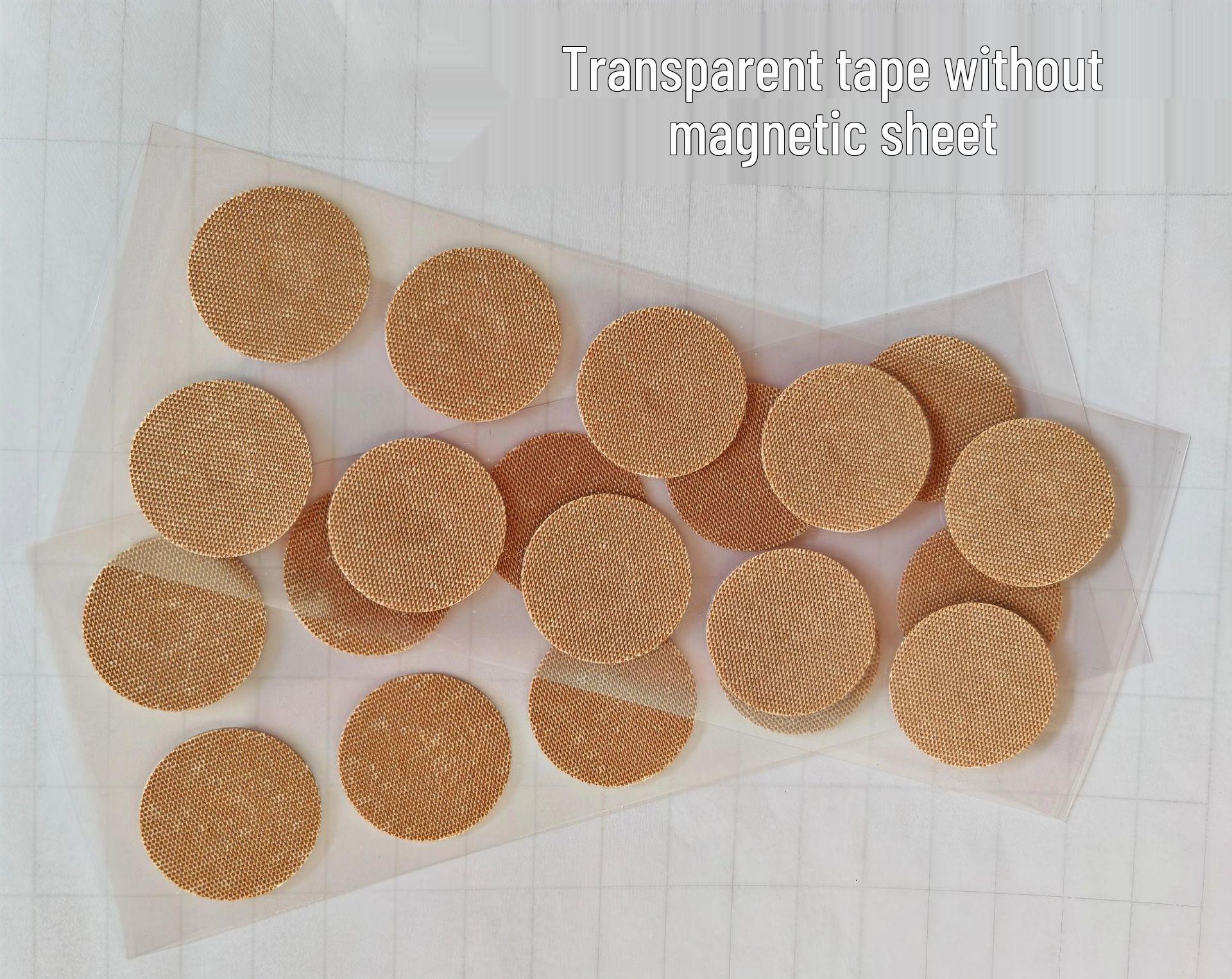 21mm Transparenter Magnetfeldtherapie Akupunktur-Pflaster mit polierten Permanentmagneten 21MM Transparent Tape beige