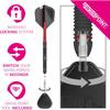 Target Darts Scope Steel Tip Darts Set Red   Black Darts  Swiss Point   Tools 21