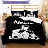 Set Biancheria da Letto Boxe con Nome Personalizzato 3 Pezzi Copripiumino Chiusura Include 1 Copripiumino e 2 Federe, Morbido e Confortevole per Tutte le Stagioni.