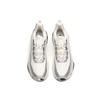 Comfortable Cushioning Slip Resistant Abrasion Resistant Low Top Running Shoes Men's White Silver 112145502-3