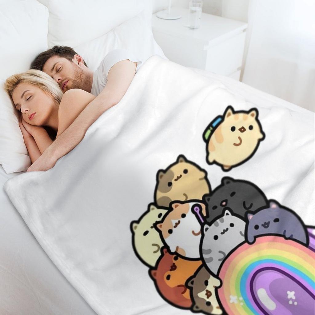 Bag Of Cats Throw Blanket Quilt anime For Sofa Thin Travel Blankets