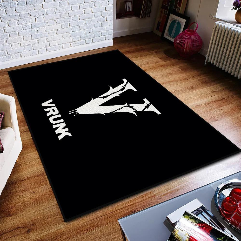 V-Vrunk Printed Small Carpet Anti-Slip Kitchen Fashion Bedroom Non Slip Washable Rug Luxury Living Room Entrance Decoration