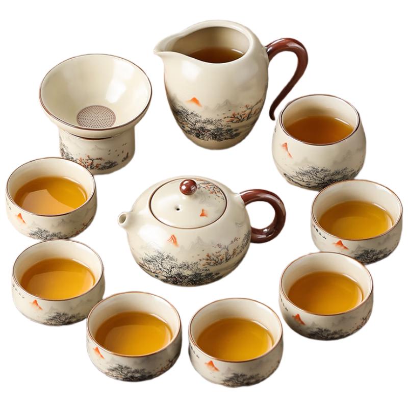Shangyanfang Ru Kiln Kung Fu Tea Set