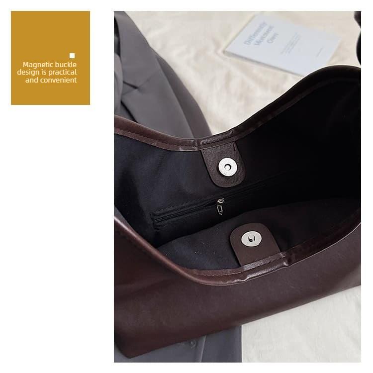 Women's Soft Leather Underarm Bag Handbag