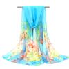 Spring/Summer New Women'S Silk Scarf 150 * 45cm Simulated Silk Twill Square Scarf Fashion Printed Large Square Scarf Professional Scarf