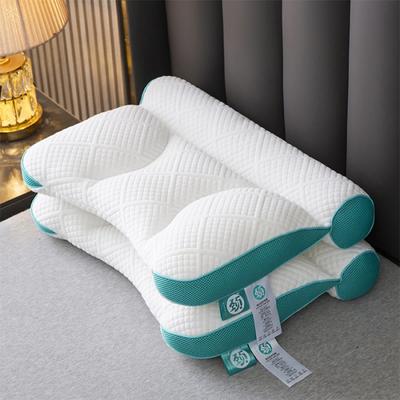 Almohada de cuello 3D ortopédica para evitar los ronquidos, protege el cuello, alta elasticidad, suave, porosidad, almohadas lavables, ropa de cama para hoteles, almohadas para dormir en casa, cojín para el cuello