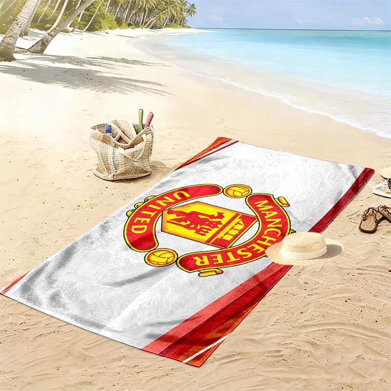Toalla de Playa Estampada del Man Utd, Toalla Grande Suave de Secado Rápido para Playa, Camping, Natación