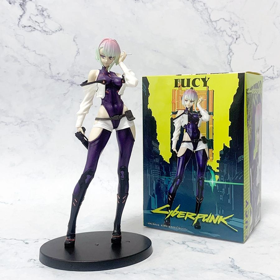 Cyberpunk 17cm Edgerunners Anime Figure Super Hacker Lucy Action Figure Street Man David Figurine PVC Adult Collection Model Toy