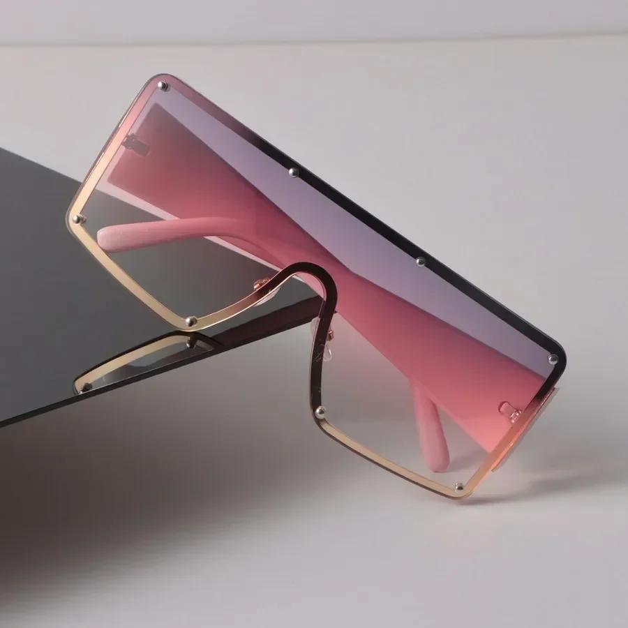 Retro Square Sonnenbrille Damen Mode Kunststoffrahmen Vintage Sonnenbrille Herren Stilvolle Übergroße Brille