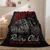 Motorcycle Flannel Throw Blanket Extreme Sport Theme Cozy Bed Blanket Lightweight Warm Blankets for Couch Sofa Office Super Soft