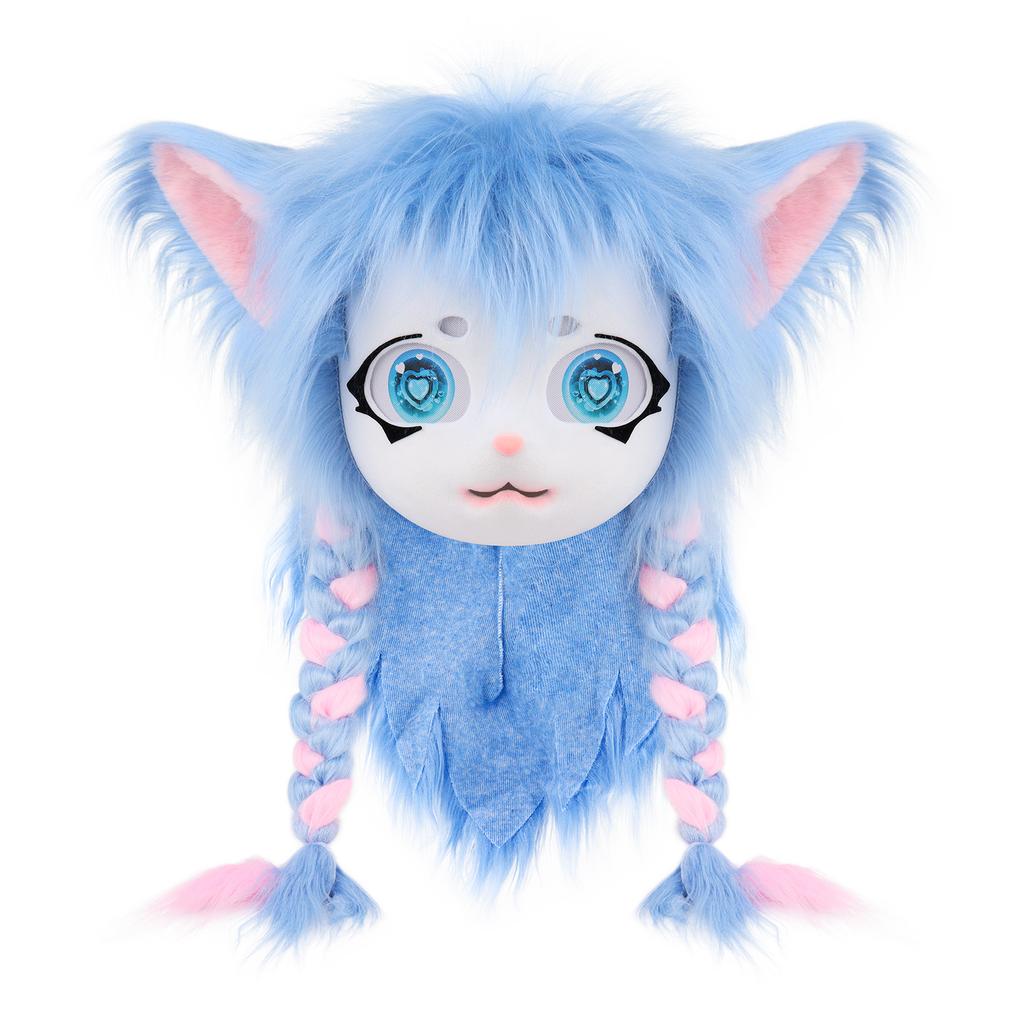 Animal Head Cat Fursuit Cut Mask Halloween Cosplay Party Costume Props