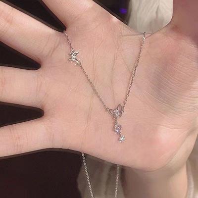 Butterfly Necklace Temperament Elegant Necklace For Women Girls Sweet Versatile Clavicle Chain Jewelry Accessories Gifts
