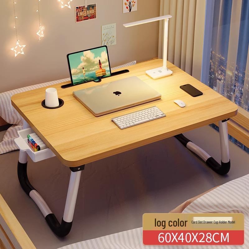Foldable Bedside Table: Compact Desk for Dorms and Bedrooms