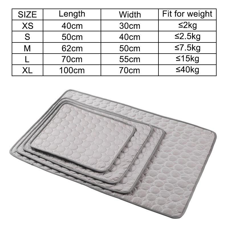 Dog Cooling Mat Summer Pad Mat for Dogs Cat Breathable Blanket Cat Ice Pads Washable Sofa Breathable Pet Dog Bed Pet Mat S-XXL