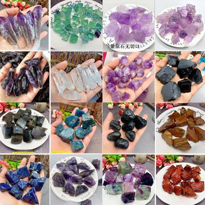 Fluorite Crystal Raw Stone Diffuser: Pink, White, Purple, Yellow, Green for Home/Office Aromatherapy Decoration